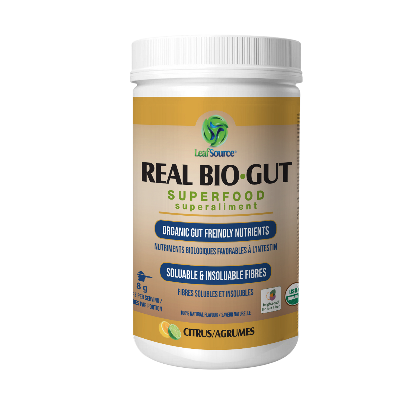 Real Bio-Gut Superfood 244g Lemon-Lime