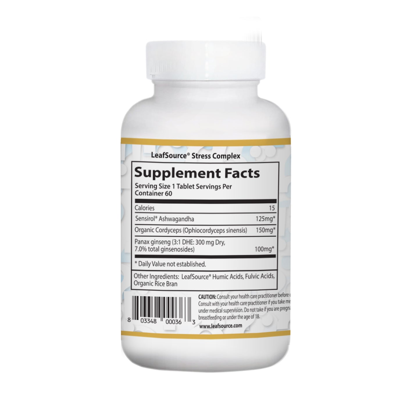 Stress Complex 60 vcap with Ashwagandha - LeafSource - LeafSource®