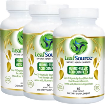 Humic and Fulvic Acid Complex  LeafSource 60 Capsules - LeafSource®