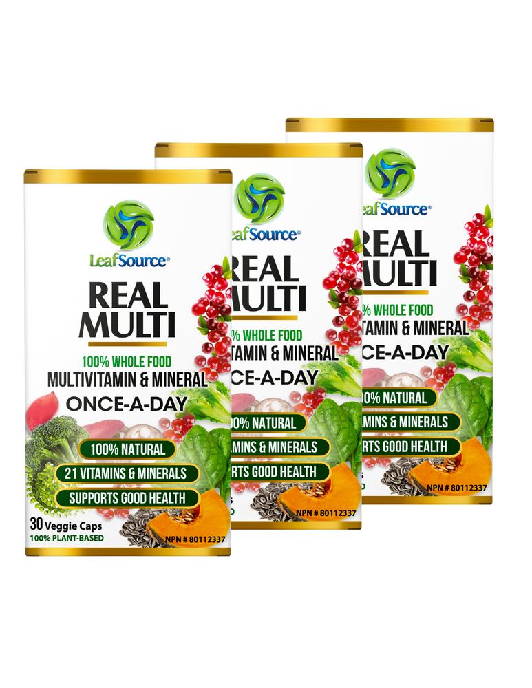 
                  
                    LeafSource ® Real Multi 30 Vegetarian Capsules - One A Day Multivitamin Made From 100% Whole Foods Fruits &amp; Veggies - LeafSource®
                  
                