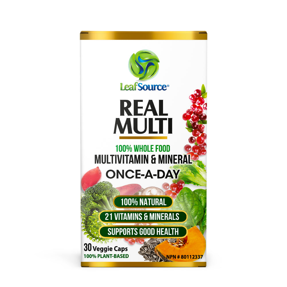 LeafSource ® Real Multi 30 Vegetarian Capsules - One A Day Multivitamin Made From 100% Whole Foods Fruits & Veggies - LeafSource®