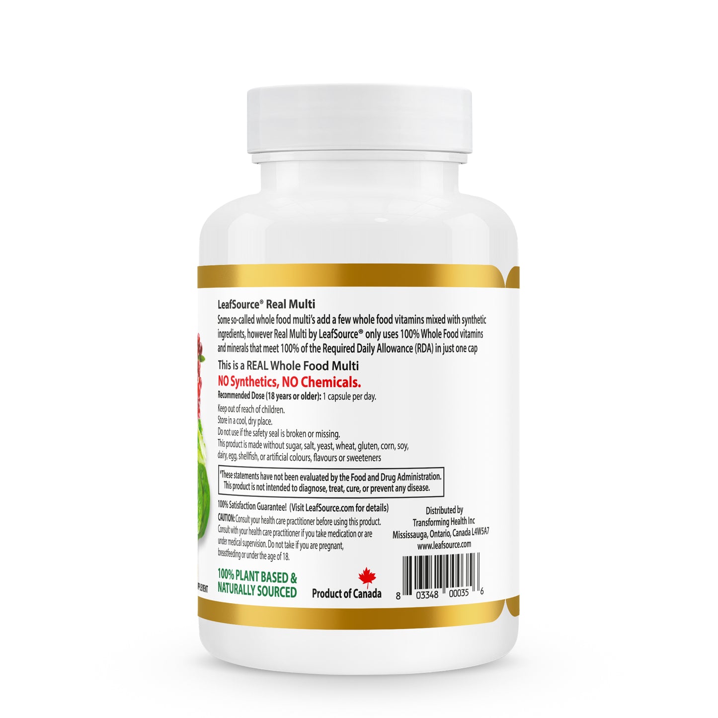 
                  
                    LeafSource® Real Multi 30 Vegetarian Capsules - Once A Day Multivitamin Made From 100% Real Food
                  
                