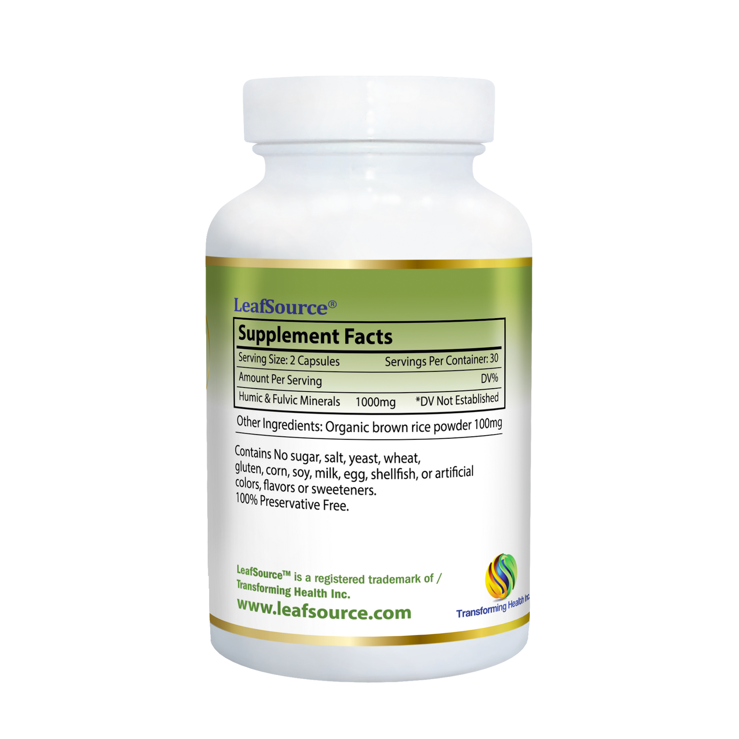 
                  
                    LeafSource Humic - Fulvic Acid Complex - 60 Capsules - LeafSource®
                  
                
